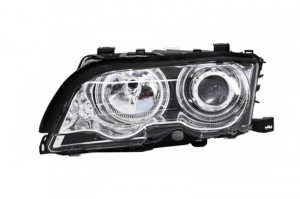 Set faruri Angel Eyes compatibil cu BMW Seria 3 E46 Coupe/Cabrio 1998-2002 Chrome Edition - Img 2