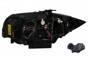 Set faruri compatibil cu BMW Seria 1 E81 E82 E87 E88 2004-2011 Angel Eyes Negru - Img 4