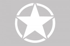 Sticker Stea ALB Universal compatibil cu Jeep, SUV, Camioane sau alte Autoturisme - Img 2