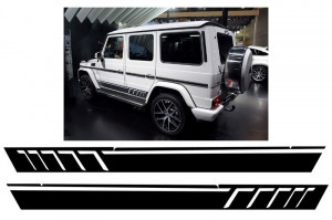Stickere Laterale Negru Mat compatibil cu MERCEDES G-Class W463 W463 1989-2017