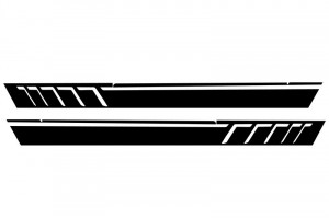 Stickere Laterale Negru Mat compatibil cu MERCEDES G-Class W463 W463 1989-2017 - Img 3