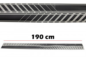 Stickere Laterale NEGRU MAT compatibil cu VW POLO 2002-2008 - Img 2