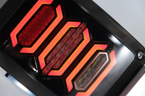 Stopuri Full LED compatibil cu JEEP Wrangler JK 2007-2017 Fumuriu - Img 3