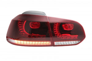 Stopuri Full LED compatibil cu VW Golf 6 VI 2008-2013 GTI R20 Design - Img 2
