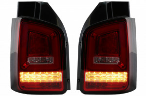 Stopuri Full LED Rosu Clar compatibile cu VW Transporter T5 2003-2009 Semnal Dinamic - Img 4