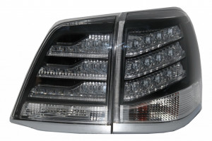 Stopuri LED Alb si Negru compatibil cu Toyota Land Cruiser FJ200 J200 2007-2011 - Img 3