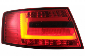 Stopuri LED compatibil cu Audi A6 C6 4F Sedan 2004-2008 7-PIN Rosu Fumuriu - Img 4