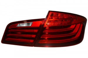 Stopuri LED compatibil cu BMW Seria 5 F10 2011-2017 Rosu Clar LCI Design - Img 2