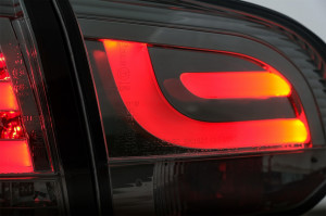 Stopuri LED compatibil cu VW Golf 6 VI 2008-2013 Tube Light Bar Gri Fumuriu - Img 3