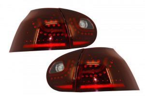 Stopuri LED compatibil cu VW Golf V 5 2004-2009 Rosu Inchis