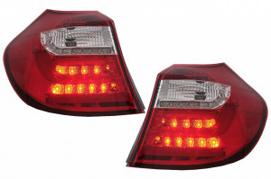 Stopuri LED Light Bar compatibil cu BMW Seria 1 E81 E87 2004-2007 Rosu Clar