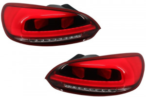 Stopuri LED Light Bar compatibil cu VW Scirocco III 2008-> Rosu/Clar