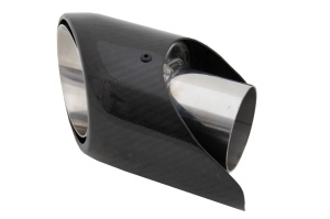 Toba Ornament Sistem de evacuare Carbon Fiber Finisaj Lucios Inlet 6.2cm - Img 2