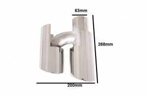 Tobe Ornamente Sistem de evacuare compatibil cu PORSCHE Panamera 970 4S Design 2011-2014 - Img 4