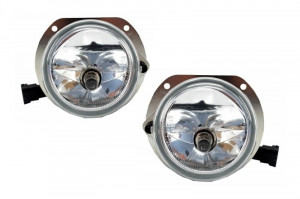 Ansamblu Bara Fata cu Proiectoare de ceata compatibil cu Mercedes E-Class W211 Facelift 2002-2009 si Grila Centrala - Img 4