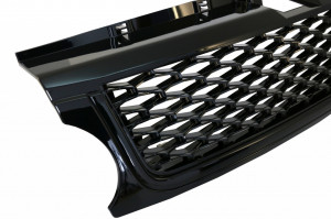 Ansamblu Grila Centrala si Grile Laterale compatibil cu Land Range Rover Sport L320 Facelift 2009-2013 Autobiography Look Negru Lucios - Img 4