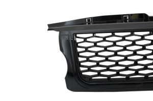 Ansamblu Grila Centrala si Grile Laterale compatibil cu Land Range Rover Sport L320 (2005-2008) Autobiography Look Negru Lucios - Img 4
