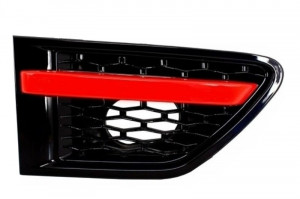 Ansamblu Grila Centrala si Grile Laterale Land ROVER Range ROVER Sport Facelift 2010-2013 L320 Autobiography Look Black Red Edition - Img 3