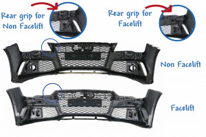 Bara Fata compatibil cu AUDI A7 4G 2010-2014 RS7 Design cu Grile - Img 7