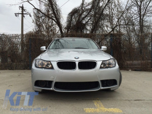 Bara Fata compatibil cu BMW Seria 3 E90 E91 2008-2011 LCI Facelift M3 Design fara Proiectoare - Img 7