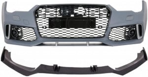 Bara Fata cu Prelungire Bara Real Carbon compatibil cu AUDI A7 4G Facelift 2015-2018 RS7 Design