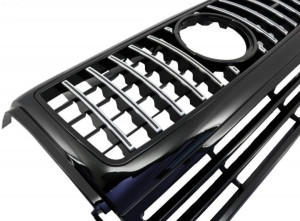 Bara Fata cu Prelungiri Aripi Extensii si Grila Centrala compatibil cu MERCEDES Benz G-Class W463 1990-2014 G65 Design - Img 6