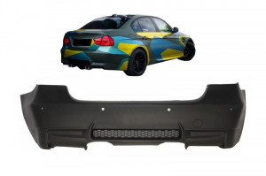 Bara spate compatibil cu BMW Seria 3 E90 2004-2011 M3 Look Evacuare Centrala - Img 2