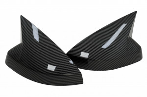 Capace de Oglinzi compatibil cu Audi A3 8V S3 RS3 Cabriolet Limousine Sportback (2012-2019) Bat Look Carbon - Img 2