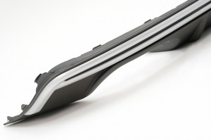 Difuzor Bara Spate compatibil cu Audi A3 8V Hatchback Sportback 2012-2015 S3 Design cu Ornamente Evacuare - Img 5