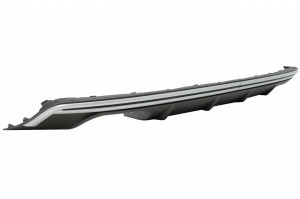 Difuzor Bara Spate compatibil cu Audi A3 8V Hatchback Sportback 2012-2015 S3 Design cu Ornamente Evacuare - Img 4