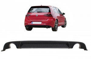 Difuzor Bara Spate compatibil cu VW Golf 7.5 VII Facelift 2017-> GTI Look - Img 7