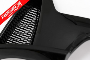 Difuzor Bara Spate Cu O Evacuare Dubla compatibil cu BMW Seria 4 F32 F33 F36 2013-2019 Negru Lucios - Img 4