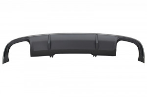Difuzor Bara Spate cu Ornamente Evacuare compatibil cu AUDI A4 B9 8W Sedan sau Avant 2016-2018 S4 Design pentru Bara Standard Gri - Img 7
