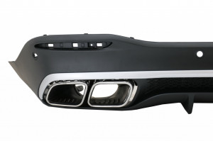 Difuzor Bara Spate cu Ornamente Evacuare Crom compatibil cu Mercedes GLE W167 SUV 2019-> GLE 63 Design - Img 3