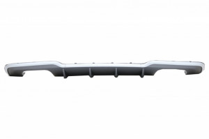 Difuzor Bara Spate cu Ornamente toba compatibil cu Audi A3 8V Facelift 2016-2019 Hatchback Sportback Bara S-Line S3 Design - Img 4