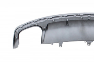 Difuzor Bara Spate cu Ornamente toba compatibil cu Audi A7 4G Facelift 2015-2018 S7 Design - Img 7