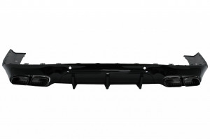 Difuzor Bara Spate cu Ornamente Toba Negre compatibil cu Mercedes CLS-Class C257 Sport Line 2018-> CLS63 Design - Img 2