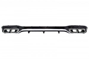 Difuzor Bara Spate cu Ornamente Tobe Chrome Edition compatibil cu Mercedes E-Class W213 2016-2019 E63 Design