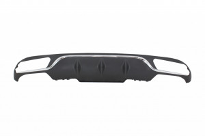 Difuzor Bara Spate cu Ornamente Tobe compatibil cu Mercedes E-Class W213 S213 Standard 2016-2019 E63 Design Negru - Img 4