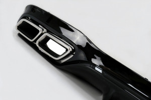 Difuzor Bara Spate cu Ornamente tobe Crom compatibil cu Mercedes E-Class W213 2016-2019 E63 Design - Img 2