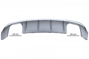 Difuzor Bara Spate cu Sistem de evacuare compatibil cu AUDI A3 8V Facelift Sedan Convertible 2016-2019 S3 Design Bara S Line - Img 4