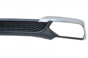 Difuzor Bara Spate Evacuare Dubla compatibil cu BMW 7 Series G11 G12 2015-2019 Facelift M760Li Design - Img 4