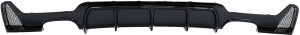 Difuzor Bara Spate Evacuare Dubla compatibil cu BMW Seria 4 F32 F33 F36 2013-2019 Negru Lucios - Img 4