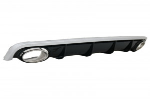 Difuzor Bara Spate si Ornamente Evacuare compatibil cu AUDI A6 C7 4G Limousine Avant (2011-2014) RS6 Design - Img 3