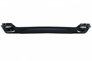 Difuzor Bara Spate si Ornamente Evacuare compatibil cu BMW X5 F15 2013-2018 M-tech V8 Design Cenusiu Lucios - Img 2