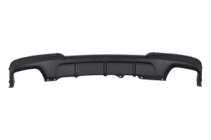 Difuzor de aer cu evacuare dubla si Tobe Ornamente compatibil cu BMW F10 F11 Seria 5 2011-2017 M-Performance Design Negru Lucios - Img 4