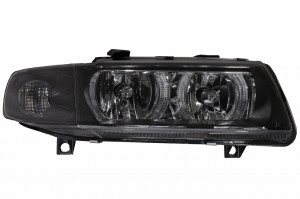 Faruri Angel Eyes compatibile cu Seat Leon 1999-2004, Toledo 1999-2004 Negru - Img 4