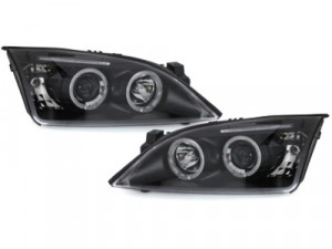 Faruri compatibil cu FORD Mondeo 2000-2007 pozitie angeleyes negru - Img 4