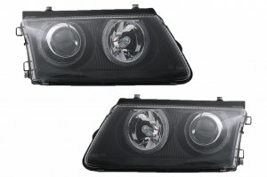 Faruri compatibil cu VW Passat 3B (1996-2000) pozitie angeleyes negru