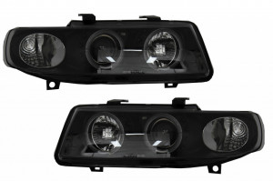 Faruri compatibile cu SEAT Leon, Seat Toledo 1999-2004 Angel Eyes Black